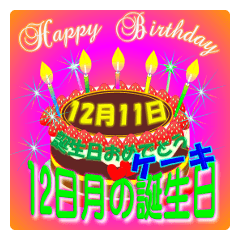12月♥日付入り☆誕生日ケーキ♥でお祝い.4