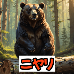 表情ゆたかなクマさん