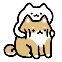 動く！仲良しなネコとイヌ