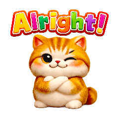 Chubby Cat 3D Cute Emotions