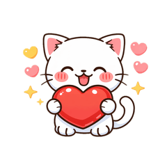 かわいいネコのごあいさつ