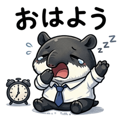 お疲れバクさんの日常スタンプ