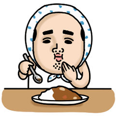 父のつぶやきミニ動く!【ほっかむり】