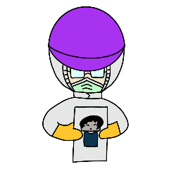 Masked Man With Purple Helmet 4