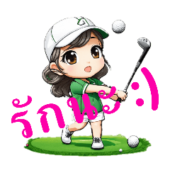 beautiful golfer