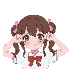 定番あいさつ♡女子高生