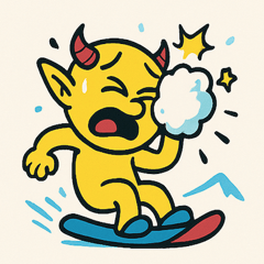 Yellow Devil shows off