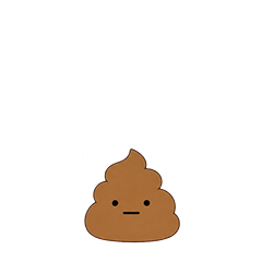 【小さく表示される】真顔のうんこたち