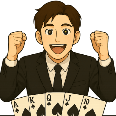 ポーカー男子のためのスタンプ