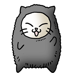 猫頭巾01（黒猫）