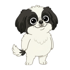 ユニークな狆犬