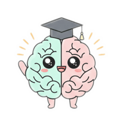 かわいい脳のスタンプ