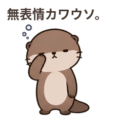 無表情カワウソ。〜だいたい察してる〜