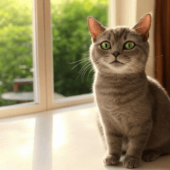 Comic American Shorthair Cat 9