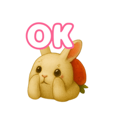 苺大福ウサギと子犬