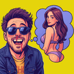 テンパる先生の変人のナンパスタンプ