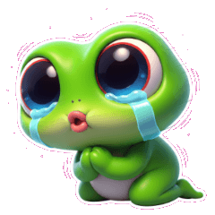 ダラダラお腹ぺこぺこカエル