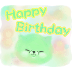 カラフル猫雲　お祝いシリーズ