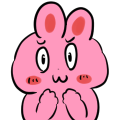 うさぎの気遣いしているつもりスタンプ