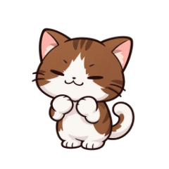ゆるかわ猫君のやんわりお断りスタンプ