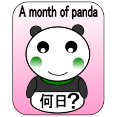 パンダの1ヶ月