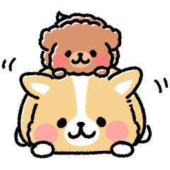 まるまるコーギー ゆるてがき