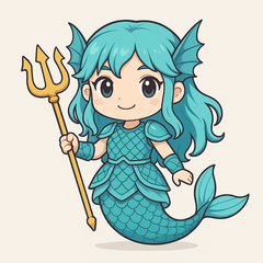 魚座のちび騎士！日常会話スタンプ