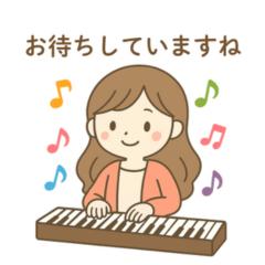 レッスン連絡に便利な先生スタンプ2