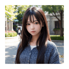 ロングヘアが似合う美少女【写真だけ】