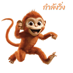 The orange monkey likes investing.