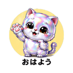 キラキラエキゾ猫カノジョ 恋人スタンプ