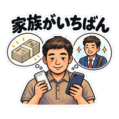 家族想いのパパ