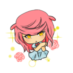 pink sheep and black heart