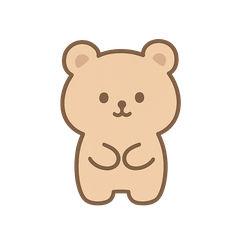 Peekaboo Bear Stickers (9 Poses)