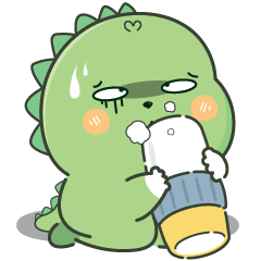 . Dinotsu's daily tiring life .