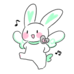 ウサギのランの日常スタンプ
