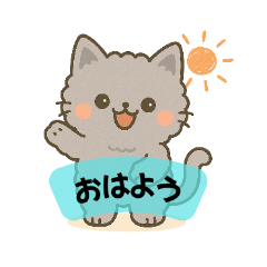 かわいいもふねこ