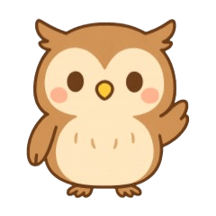 ほっと癒やしのフクロウさん【高速返信】