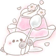 春のふんわり♥️シマエナガさん