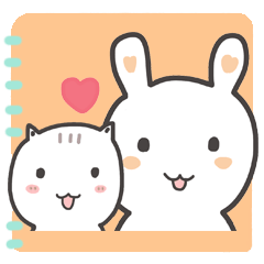 Rabbit and small cat