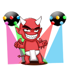 Dance of Red Little Devil