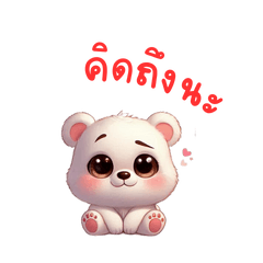 cute Baby white bear