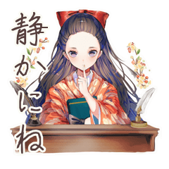 静かな図書館★大正女学生