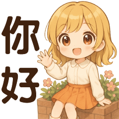 Cute Girl*Practical Greeting Stickers