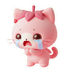 泣くに泣けないいちごキティ