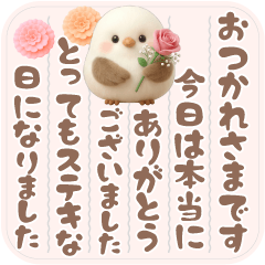 シマエナガ❤️手紙風たっぷり気持ち長文BIG