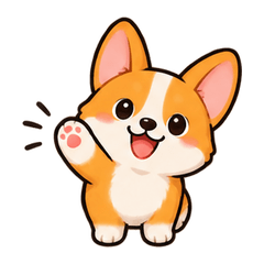 Cute Corgi Tiny Leg Chat