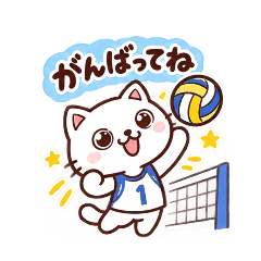 ゆるっと癒しネコ✩バレーボール