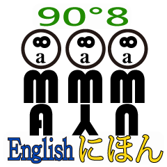 90°8 英文 日語