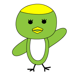 緑の鳥「みどり」スタンプ　挨拶フレーズ